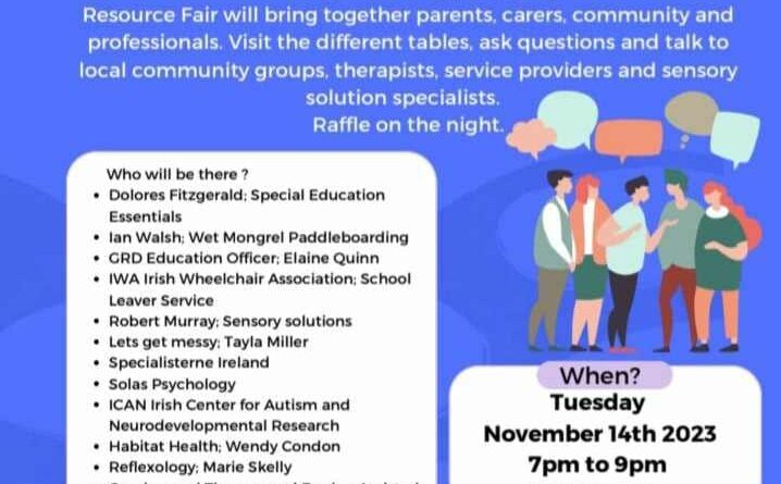 PALS announce first Autism Resource Fair Loughrea Hotel