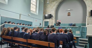 St. Brigid’s College Transition Year Students mock trial at Loughrea District Courthouse