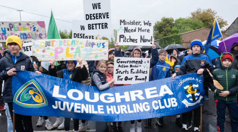 We Deserve Better: Over 1,000 Protest in Loughrea Demanding New Sports Facilities