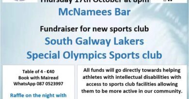 McNamees Tablequiz for South Galway Lakers Special Olympics Sports Club