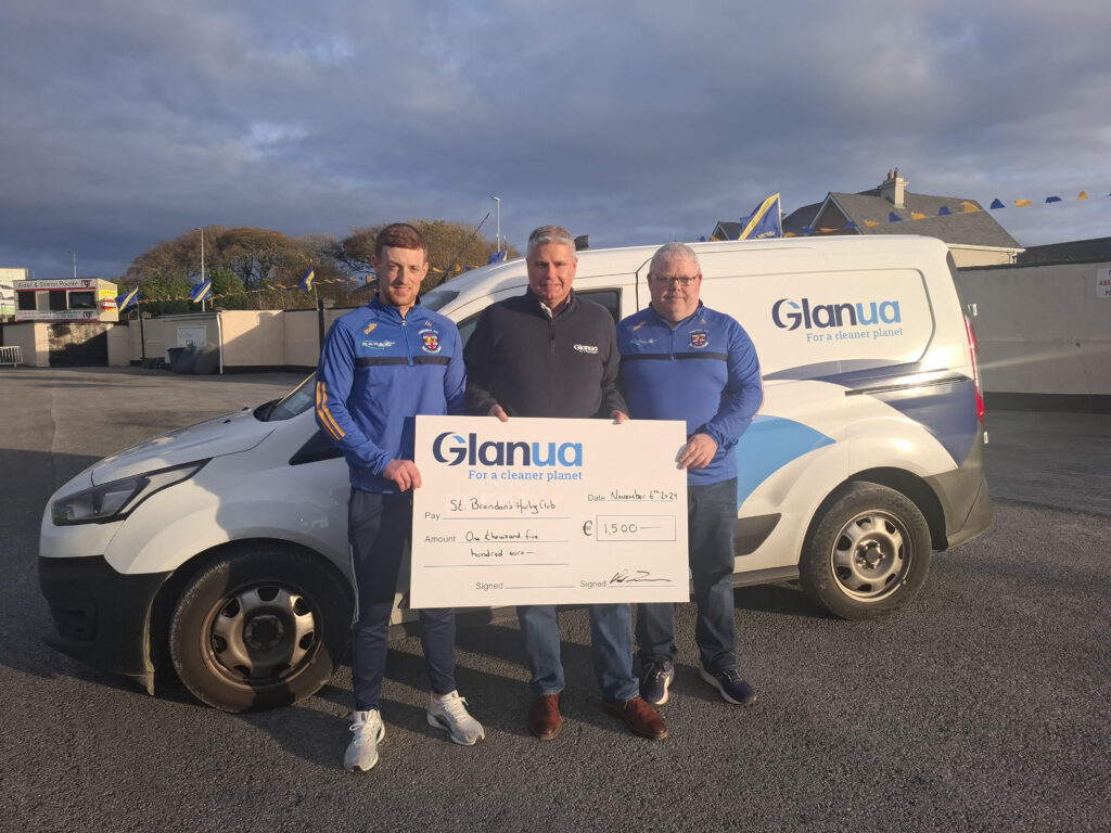 Glanua donates to Loughrea and Cappataggle Hurling Clubs ahead of Sunday's County Senior Hurling Final