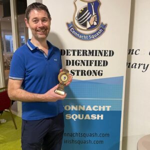 Loughrea Squash Club’s Colin McEoin Triumphs at Connacht Senior Open