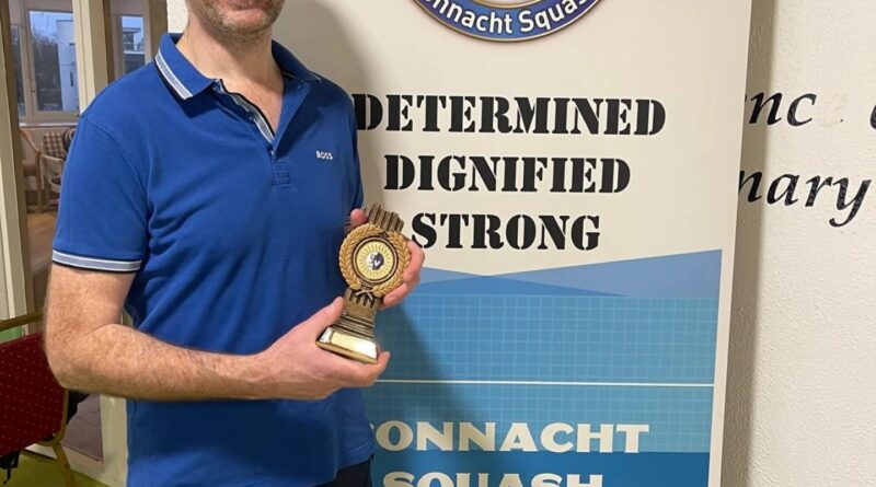 Loughrea Squash Club’s Colin McEoin Triumphs at Connacht Senior Open