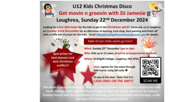 U12 Kids Christmas Disco in Loughrea